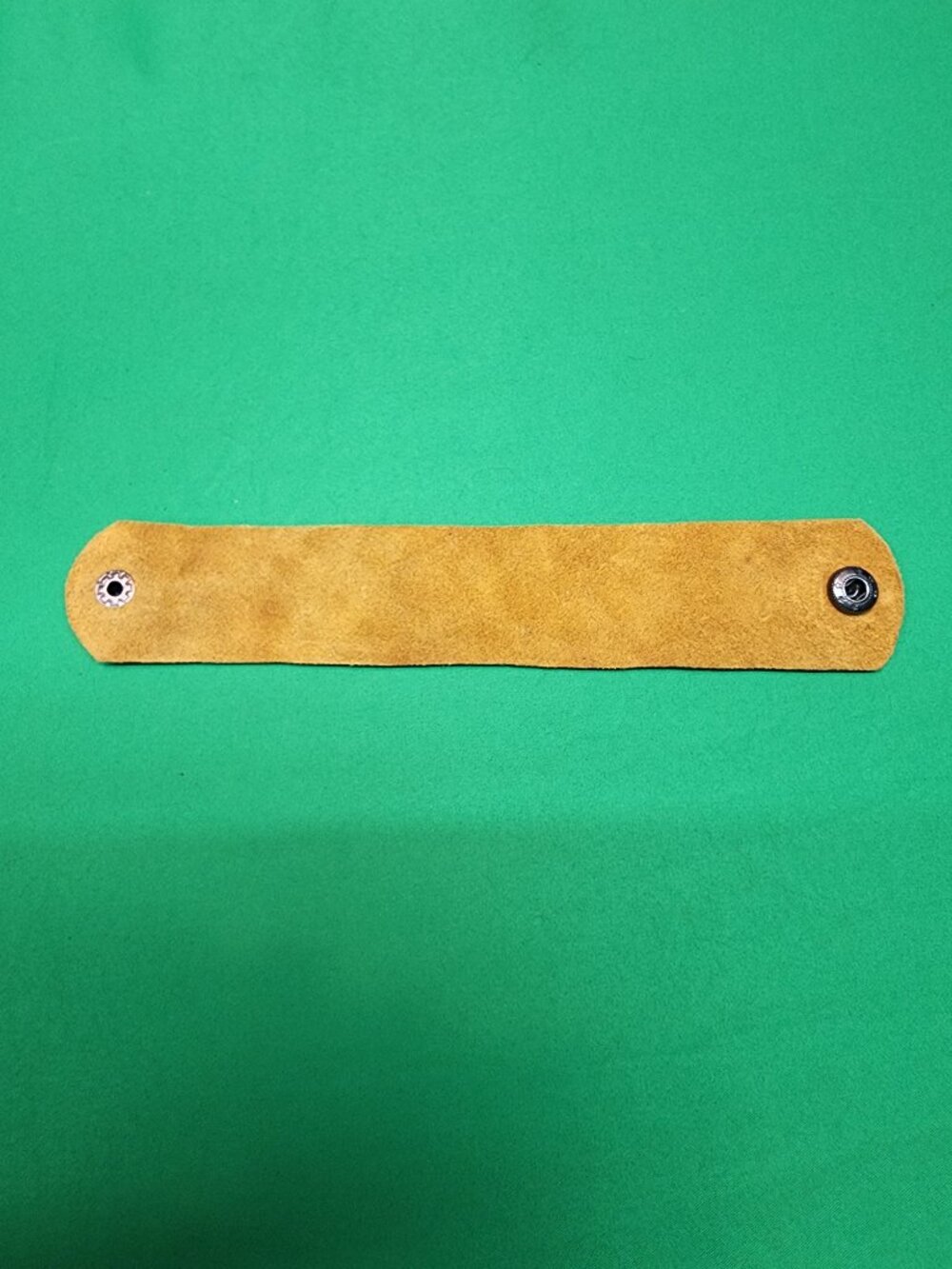 Handmade Leather and Suede Bracelet - Picture 5 of 9